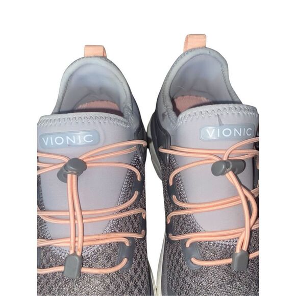 Vionic Womens Gray London Sneakers Size 6 - Picture 3 of 9